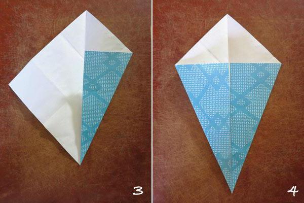 origami kravata